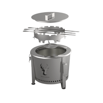 Alpha Camp Cook Kit – Outdoor Cooking Fire Pit Set | Masuria Wild – Masuria Wild | smokeless fire pit, outdoor chair (rauchfreies Feuerstelle, Gartenstuhl)