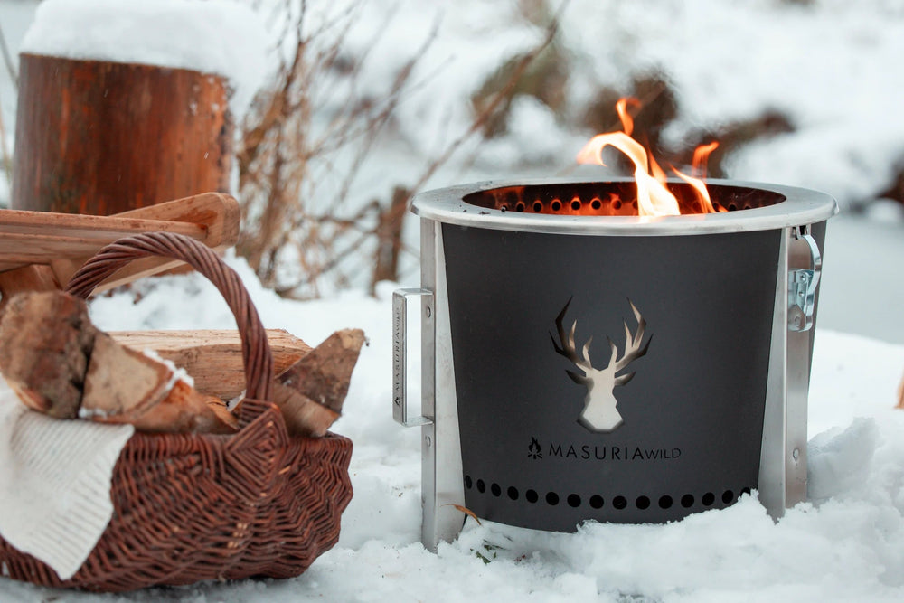 Alpha Camp – Portable Smokeless Fire Pit for Outdoor Adventures | Masuria Wild – Masuria Wild | smokeless fire pit, outdoor chair (rauchfreies Feuerstelle, Gartenstuhl)