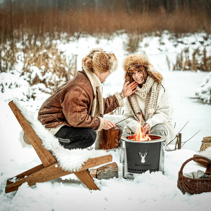 Alpha Camp – Portable Smokeless Fire Pit for Outdoor Adventures | Masuria Wild – Masuria Wild | smokeless fire pit, outdoor chair (rauchfreies Feuerstelle, Gartenstuhl)