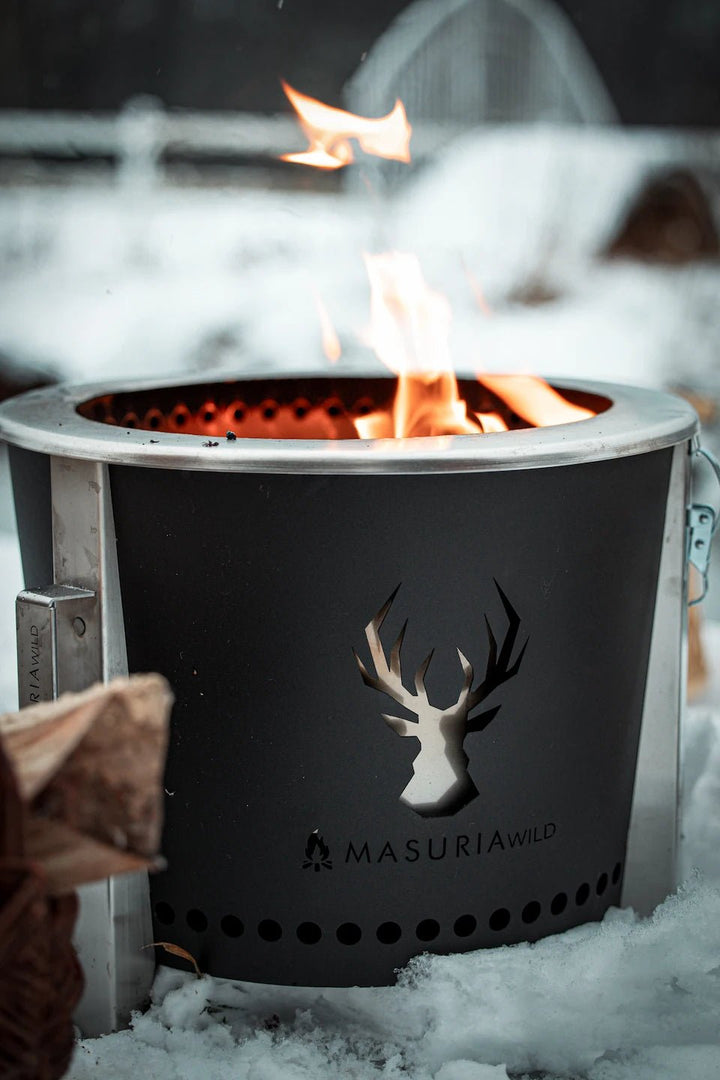 Alpha Camp – Portable Smokeless Fire Pit for Outdoor Adventures | Masuria Wild – Masuria Wild | smokeless fire pit, outdoor chair (rauchfreies Feuerstelle, Gartenstuhl)