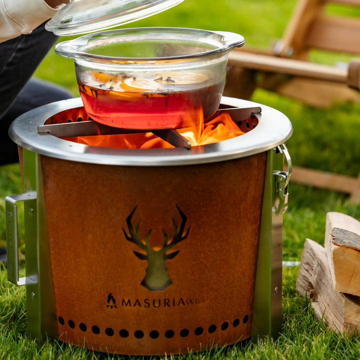 Alpha Camp – Portable Smokeless Fire Pit for Outdoor Adventures | Masuria Wild – Masuria Wild | smokeless fire pit, outdoor chair (rauchfreies Feuerstelle, Gartenstuhl)