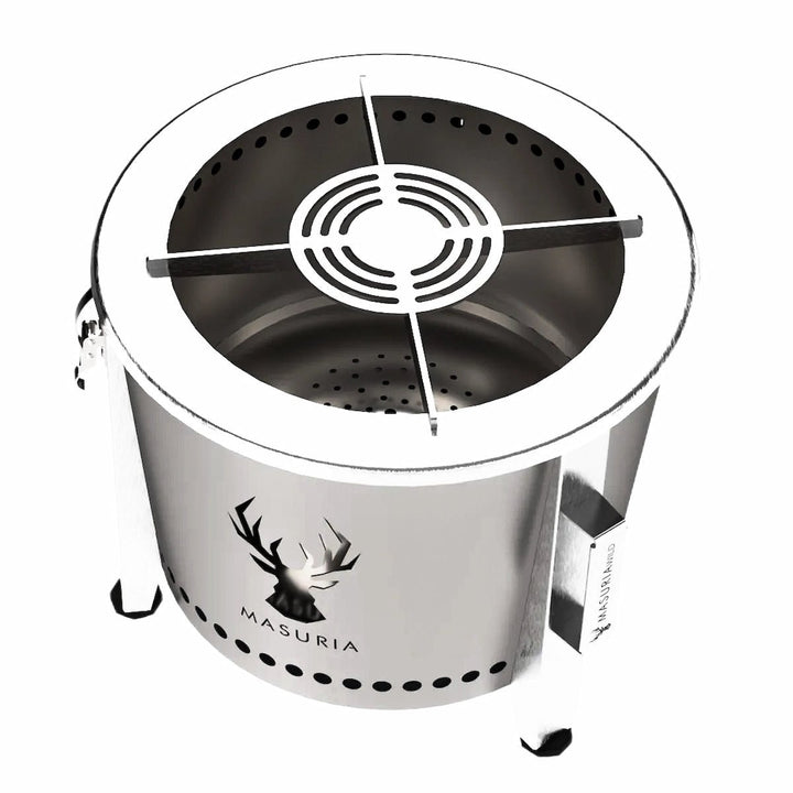 Alpha Camp – Portable Smokeless Fire Pit for Outdoor Adventures | Masuria Wild – Masuria Wild | smokeless fire pit, outdoor chair (rauchfreies Feuerstelle, Gartenstuhl)