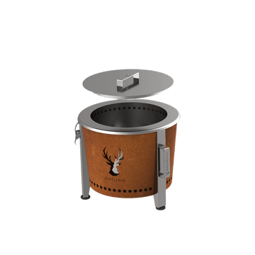 Alpha Camp Trail Kit – smokeless fire pit with lid | Masuria Wild – Masuria Wild | smokeless fire pit, outdoor chair (rauchfreies Feuerstelle, Gartenstuhl)