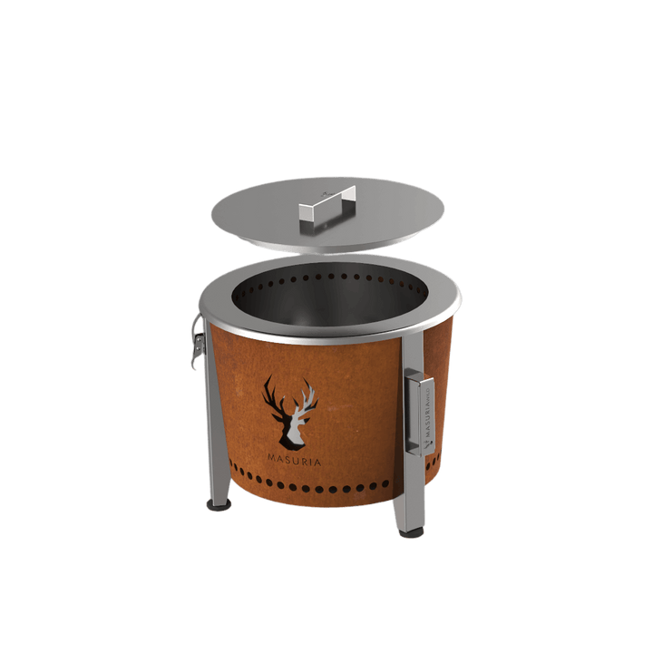 Alpha Camp Trail Kit – smokeless fire pit with lid | Masuria Wild – Masuria Wild | smokeless fire pit, outdoor chair (rauchfreies Feuerstelle, Gartenstuhl)