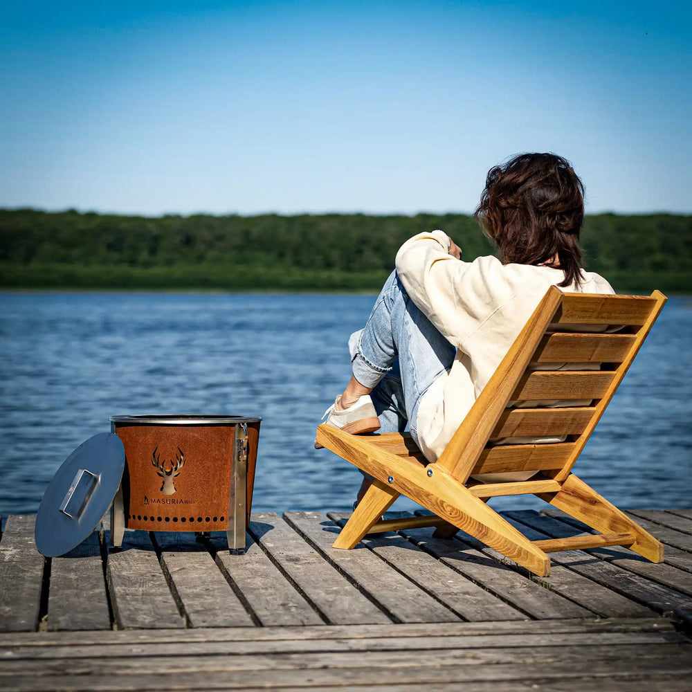 Alpha Camp Trail Kit – smokeless fire pit with lid | Masuria Wild – Masuria Wild | smokeless fire pit, outdoor chair (rauchfreies Feuerstelle, Gartenstuhl)