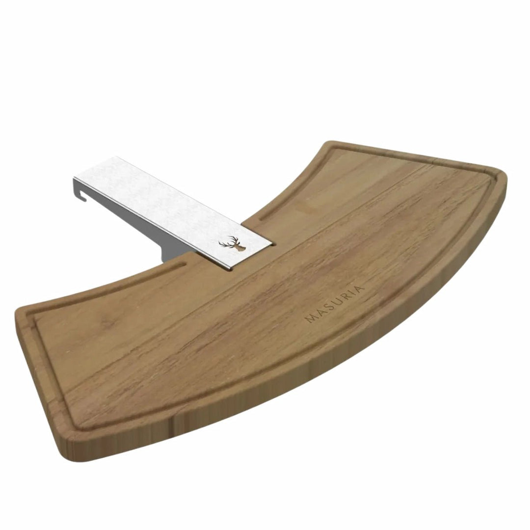 Bar for Alpha 800 – Oak Wood, Stainless Steel Handle | Masuria Wild – Masuria Wild | smokeless fire pit, outdoor chair (rauchfreies Feuerstelle, Gartenstuhl)
