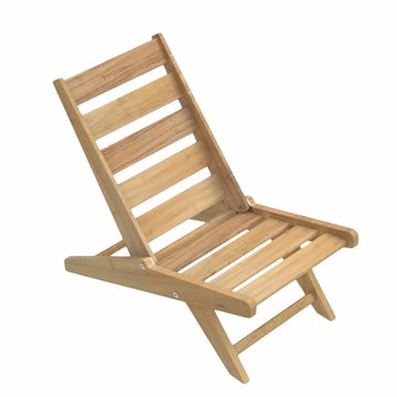 Masuria folding wooden chair on a white background