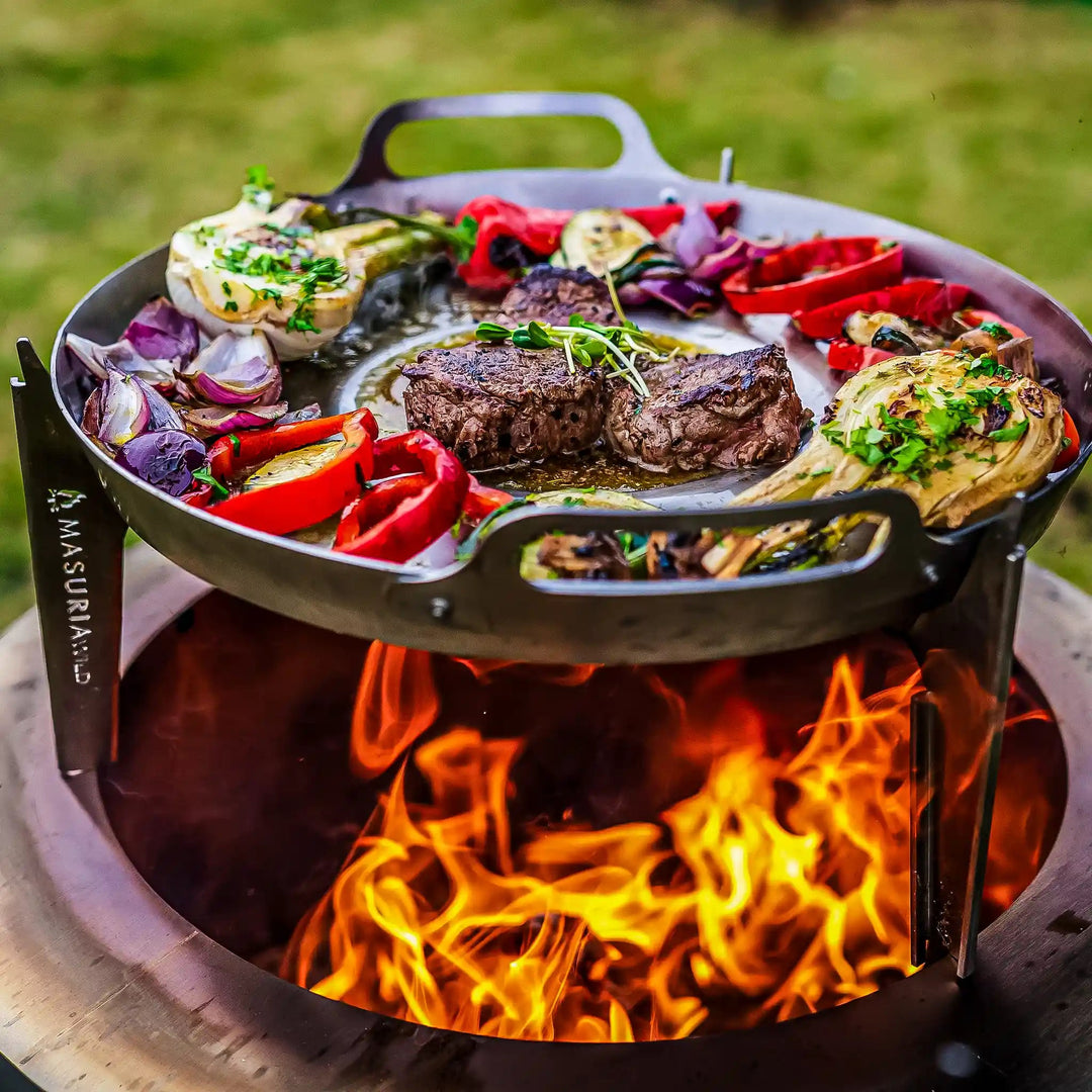 Alpha 600 Chief Kit | Grill & Cooking Set for Smokeless Fire Pit | Bla ...