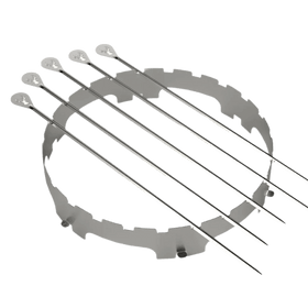 Soporte para brochetas Alpha 600 – acero inoxidable | Masuria Wild