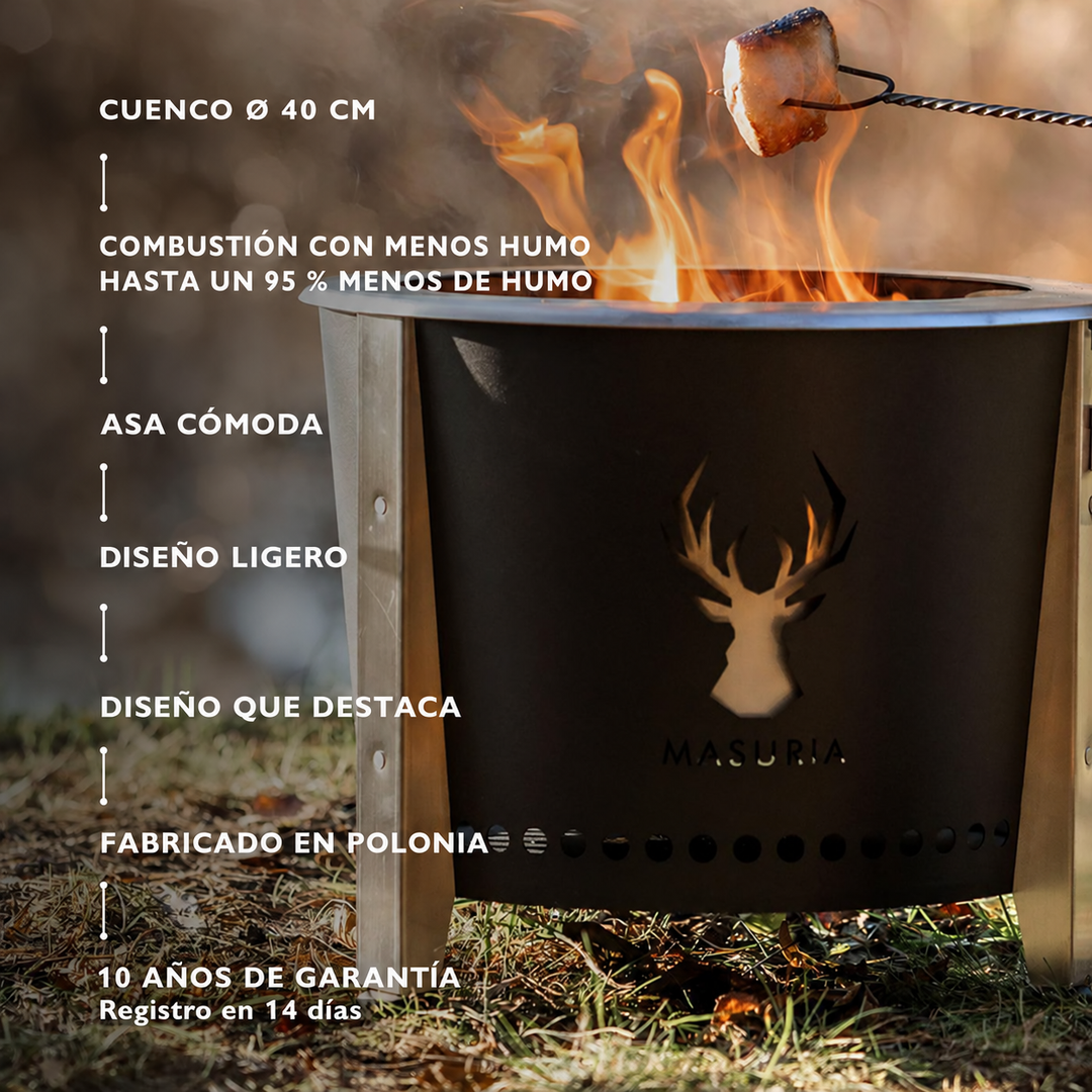
Características principales del brasero Alpha Camp